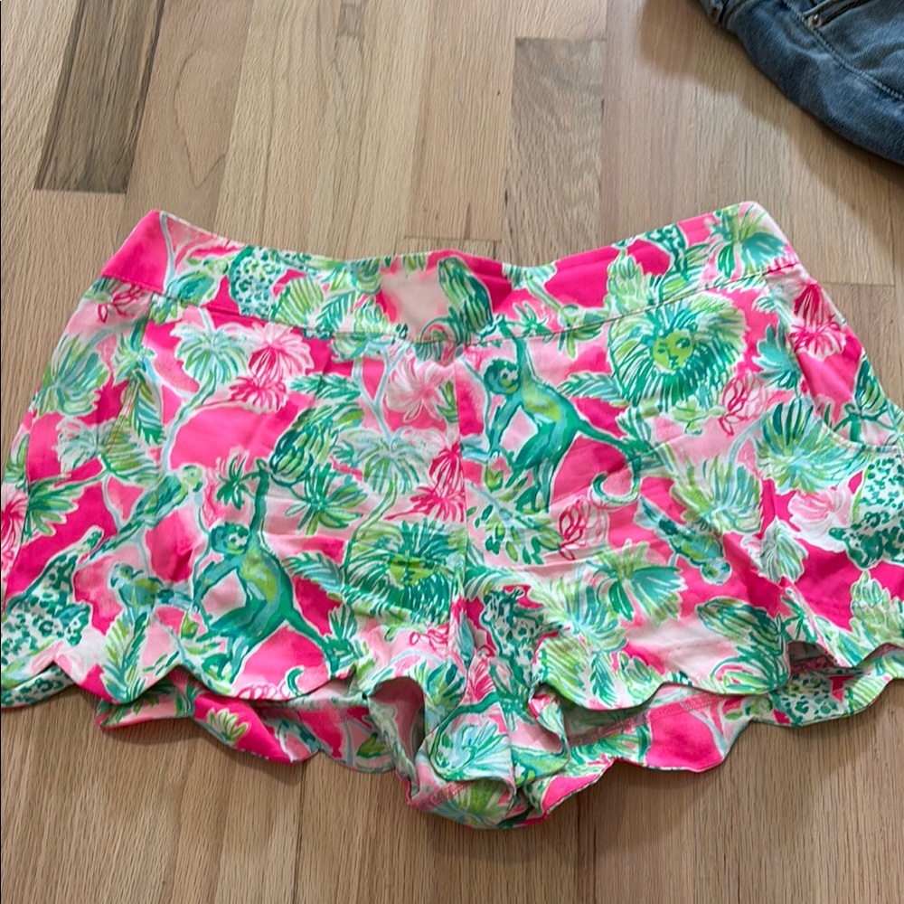 Lilly Pulitzer Tropical Pink and Green Shorts